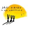Drei Hasen in der Abendsonne