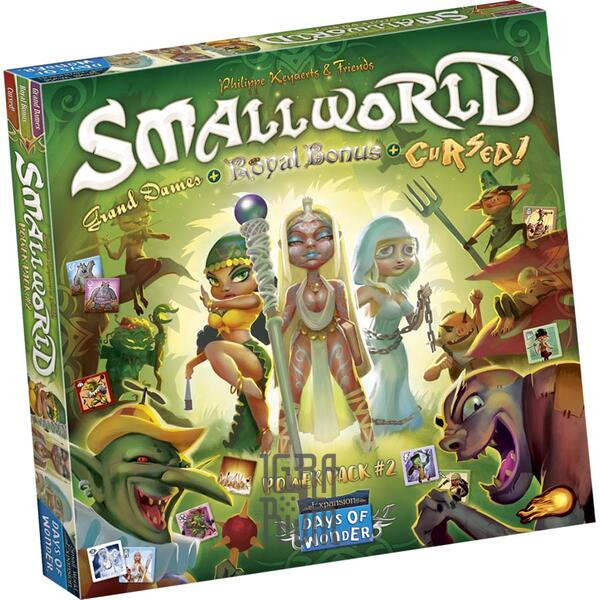 Настольная игра Small World – Power Pack 2: Cursed! + Grand Dames + Royal Bonus