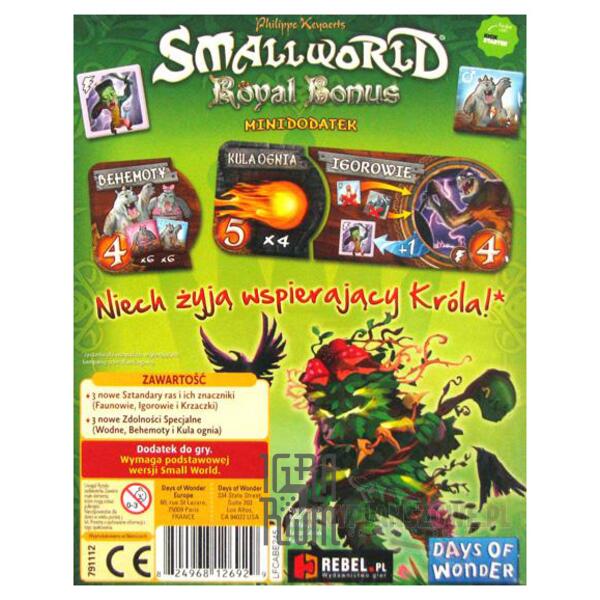Настольная игра Small World: Royal Bonus - дополнение