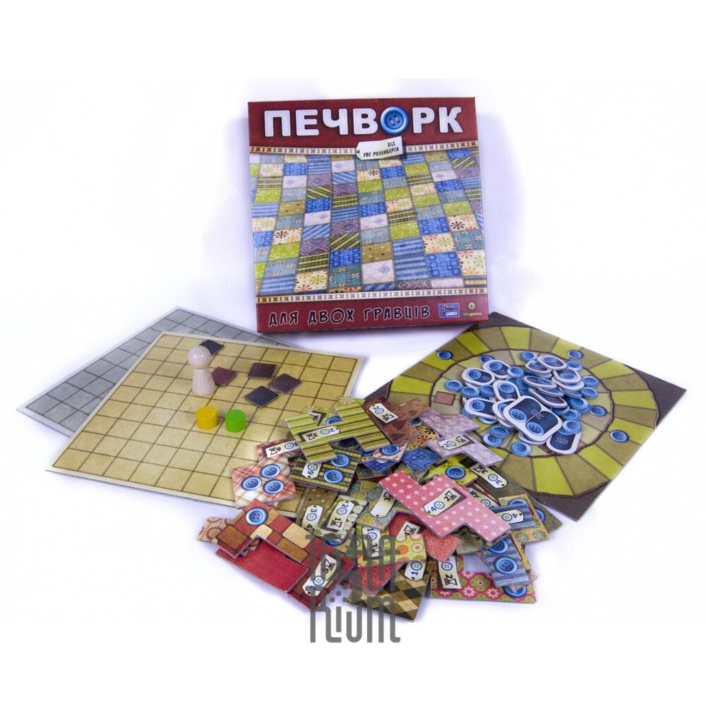 Настольная игра Пэчворк (Patchwork) (укр) купить недорого в Украине, Киеве,  Днепре, Харькове, Одессе | Интернет-магазин настольных игр ИГРАРИУМ