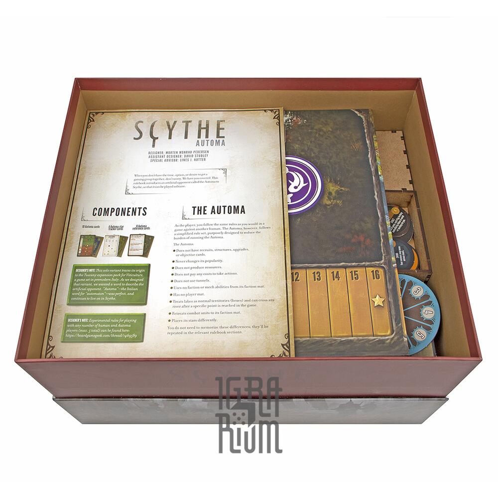 Настольная игра Органайзер SCYTHE Legendary Box МДФ купить недорого в  Украине, Киеве, Днепре, Харькове, Одессе | Интернет-магазин настольных игр  ИГРАРИУМ