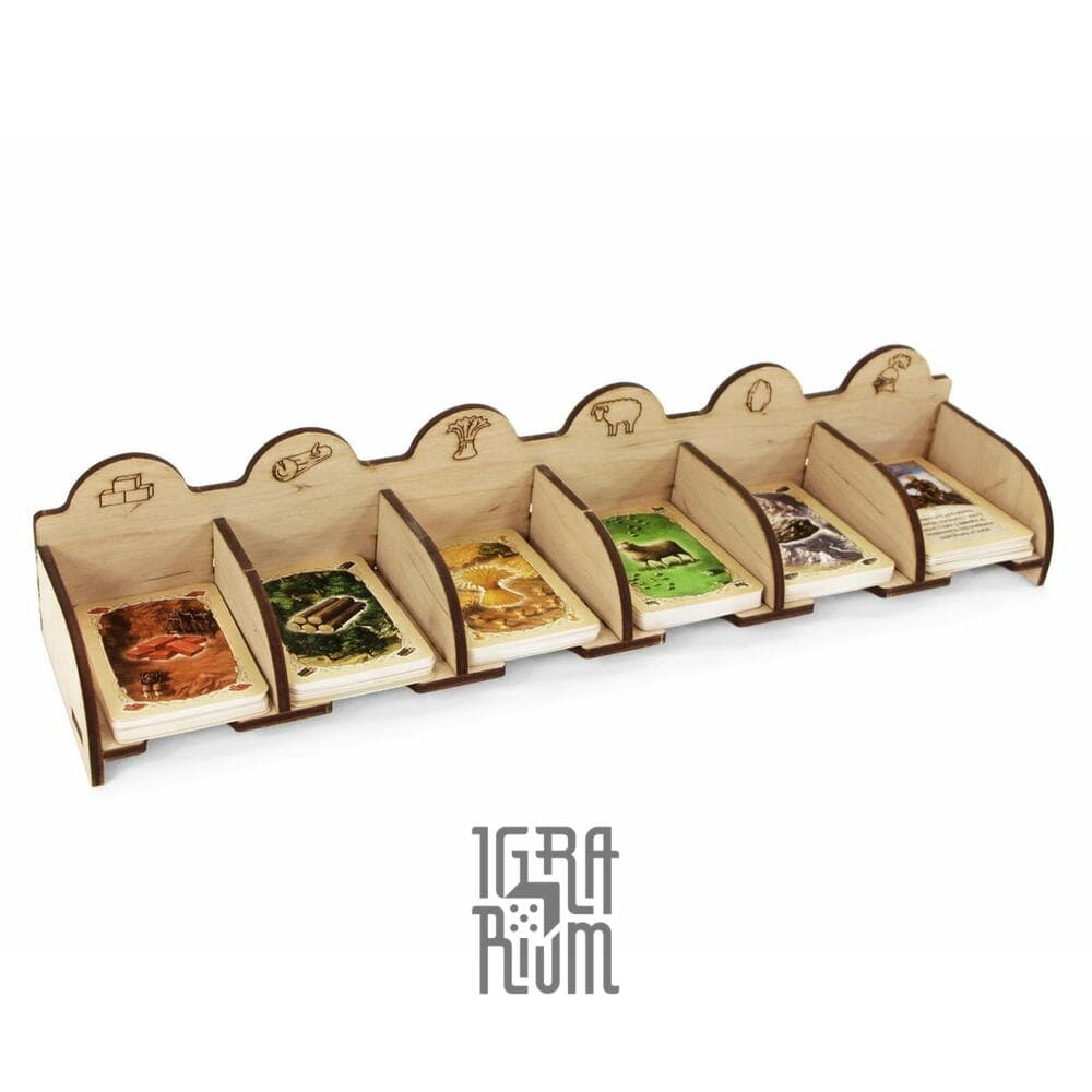 Склад ресурсов для карт базовой игры Колонизаторы (Catan Card Holder)  купить недорого в Украине, Киеве, Днепре, Харькове, Одессе |  Интернет-магазин настольных игр ИГРАРИУМ